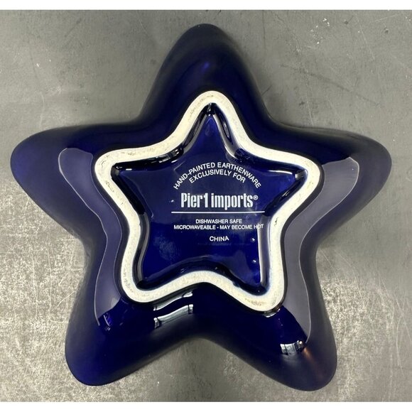 3 PIER 1 STAR SHAPED NESTING SERVING BOWLS Red White Blue Patriotic July 4th HTF - Picture 8 of 15